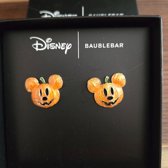 Disney BAUBLEBAR Mickey Mouse Pumpkin Earrings - Picture 4 of 4